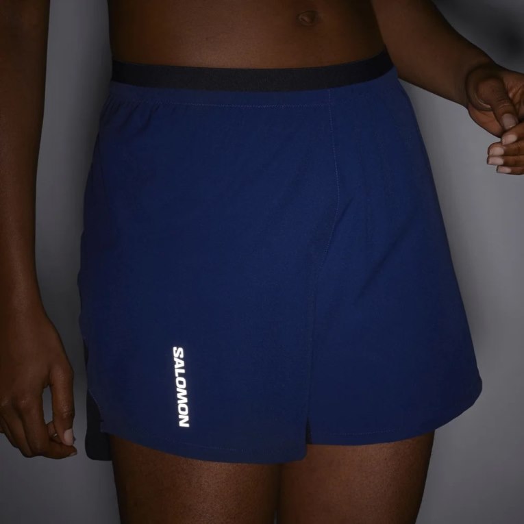 Salomon Cross 5'' Women's Running Shorts Blue | CA 42G7